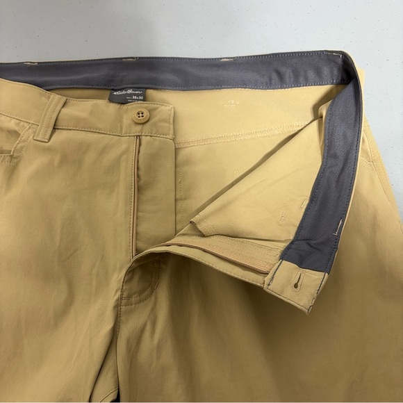 Eddie Bauer Men's Convertible Tech Pant 38x30 Neutral Khaki Outdoor Hiking - Picture 6 of 12